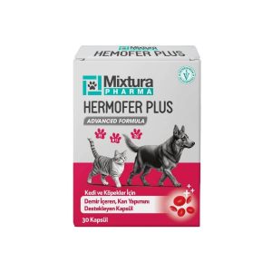 Mixtura Pharma Hemofer Forte Kan Yapımını Destekleyici Kapsül (Kedi ve Köpek Kan ve Demir Vitamini Kansızlık Önleyici)
